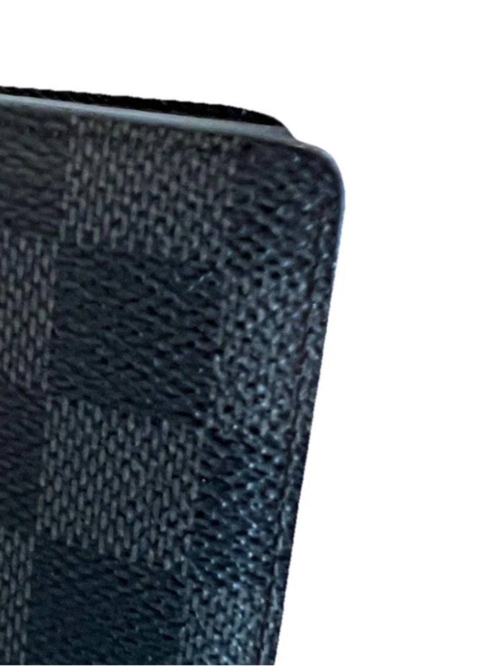 Authentic Louis Vuitton Brazza Damier Graphite Coated Canvas Long Wallet - Picture 9 of 12